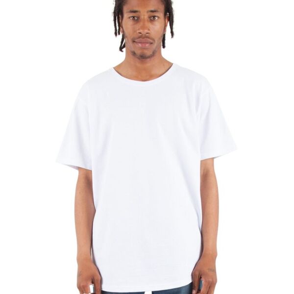 Unisex Curved Hem Long T-Shirt Thumbnail