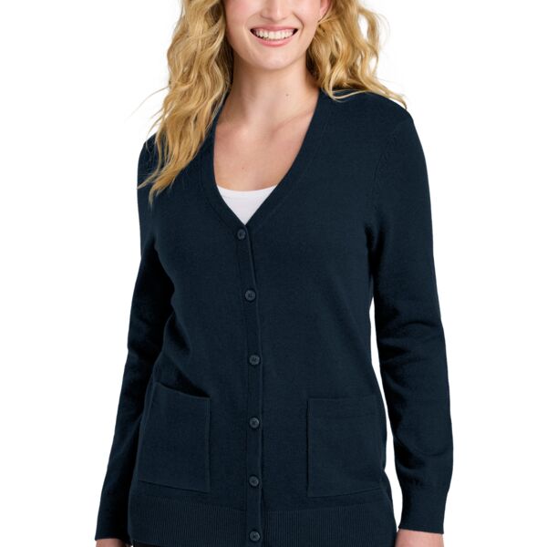 Women's Easy Care Button Up Cardigan Sweater Thumbnail