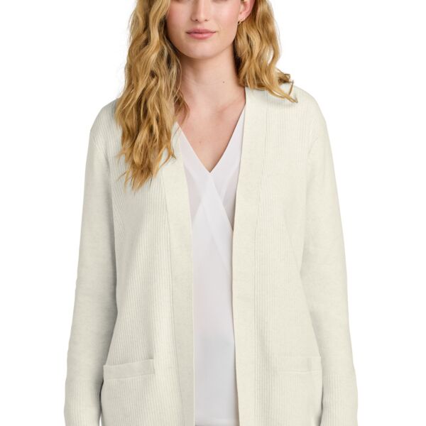  Women's Easy Care Open Front Cardigan Sweater Thumbnail